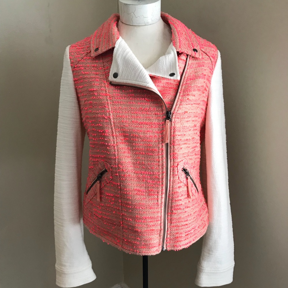 Anthropologie Tweed Moto Jacket | 12
